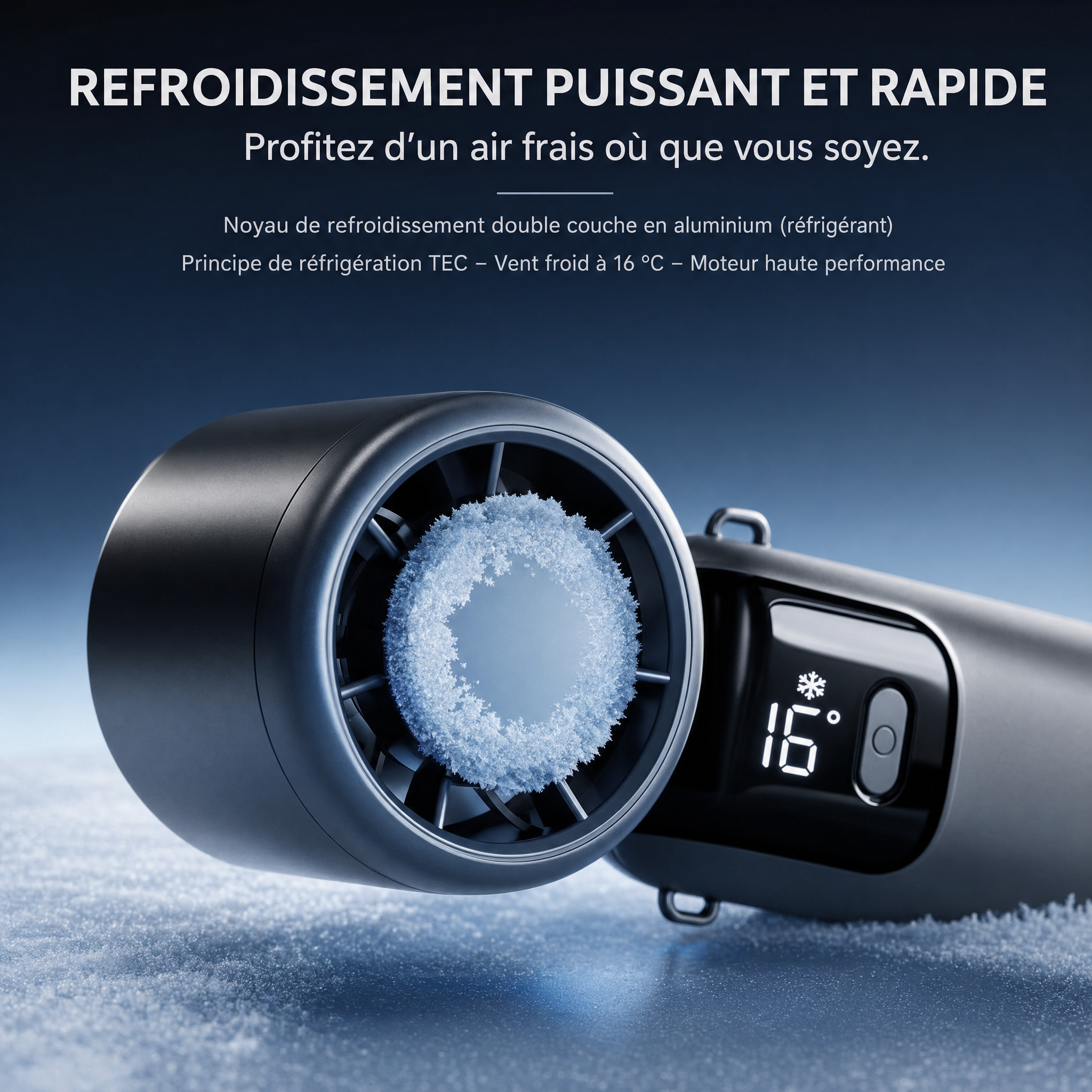 Ventilateur Portatif Réfrigérant USB-C