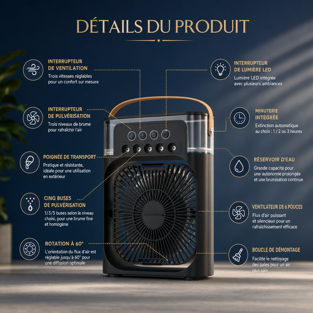 Ventilateur CoolMist Pro